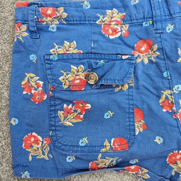 Hollister low rise cotton blend floral print shorts size Medium Bohemian - Picture 9 of 10